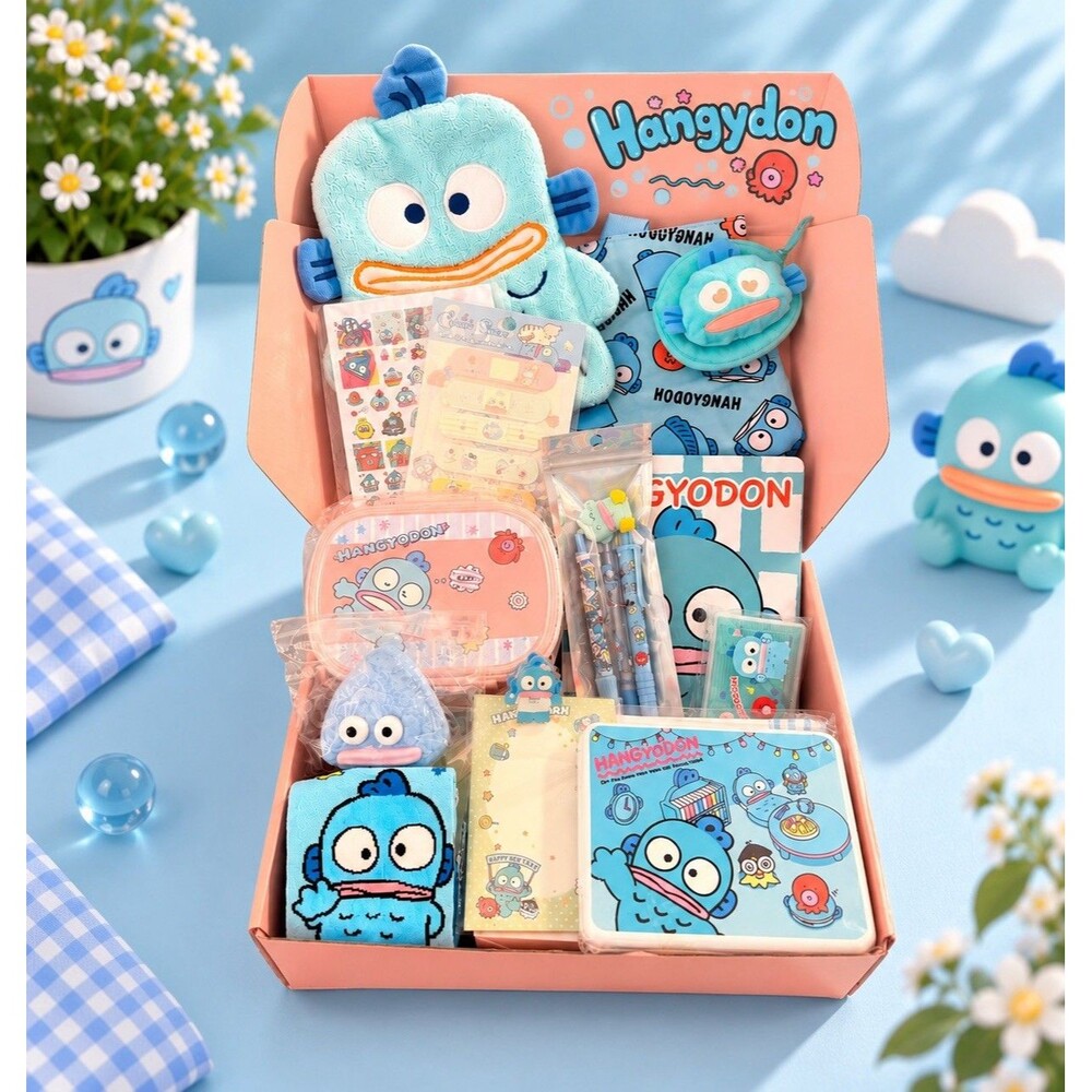 Sanrio Hangydon 10 Pc Premium Gift Set - Includes Waterproof Lunch Tote